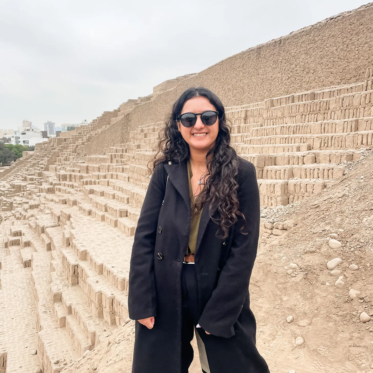 Visitando la Huaca pucllana, un sitio arqueológico pre-incaico en Lima